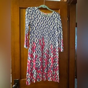 Lilly Pulitzer, long sleeve a line easy to wear dress
